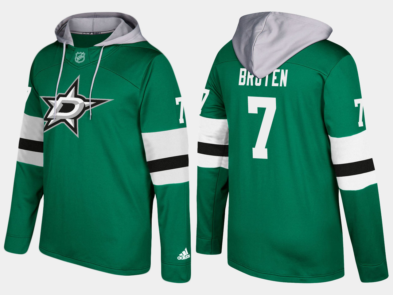 Men NHL dallas stars #7 retired neal broten green hoodie
